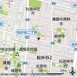 東京都台東区松が谷3丁目7周辺の地図
