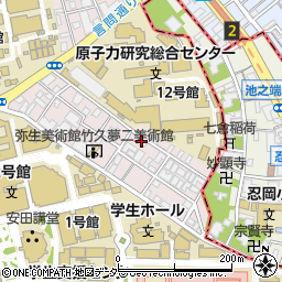 東京都文京区弥生2丁目9-10周辺の地図