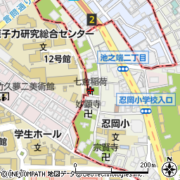 七倉稲荷神社周辺の地図