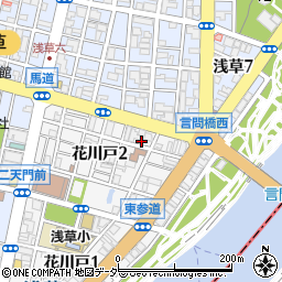 花川戸二丁目町会会館周辺の地図