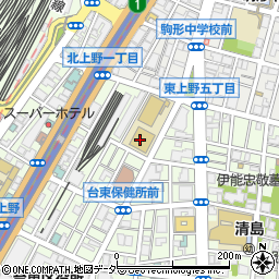 上野学園大学短期大学部周辺の地図