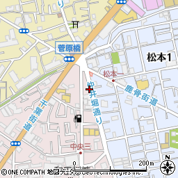 東京都江戸川区中央3丁目18周辺の地図