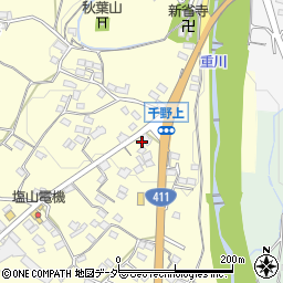 山梨県甲州市塩山千野429周辺の地図