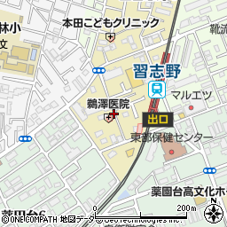 千葉県船橋市西習志野4丁目周辺の地図
