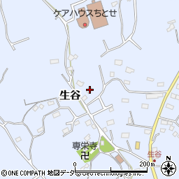 千葉県佐倉市生谷437周辺の地図