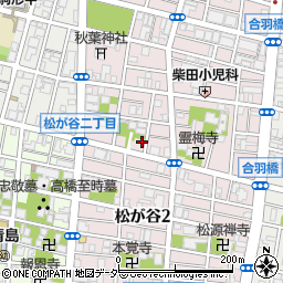 東京都台東区松が谷3丁目7-12周辺の地図