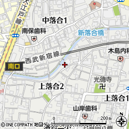 東京都新宿区上落合2丁目3周辺の地図