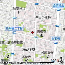 東京都台東区松が谷3丁目4周辺の地図