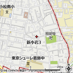 東京都葛飾区新小岩3丁目20-3周辺の地図