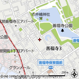 東京都杉並区善福寺3丁目周辺の地図