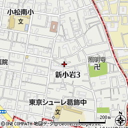 東京都葛飾区新小岩3丁目20-17周辺の地図