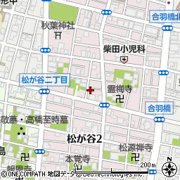 東京都台東区松が谷3丁目4-5周辺の地図