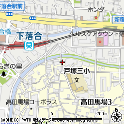 ＳＡＮパーク新宿高田馬場７駐車場周辺の地図