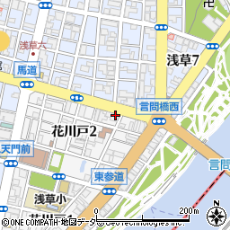 らーめん弁慶浅草本店周辺の地図