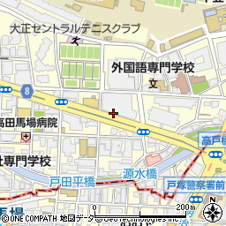 東京都豊島区高田周辺の地図