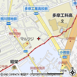 東京都福生市熊川165周辺の地図