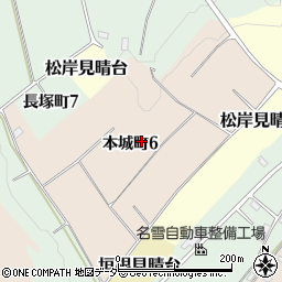 千葉県銚子市本城町周辺の地図