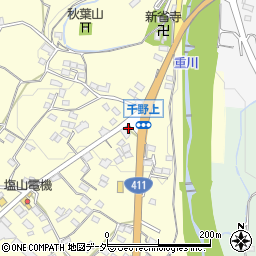 山梨県甲州市塩山千野428-1周辺の地図