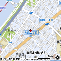 東京都墨田区向島周辺の地図