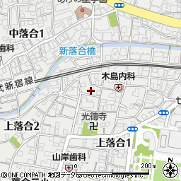 東京都新宿区上落合1丁目22-7周辺の地図