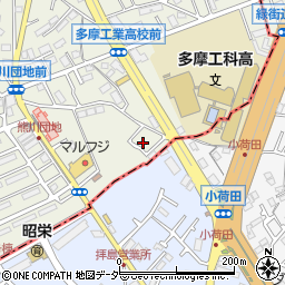 東京都福生市熊川165-21周辺の地図
