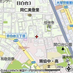 東京都文京区目白台3丁目8-18周辺の地図