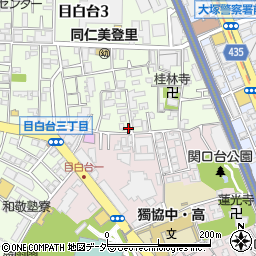 東京都文京区目白台3丁目8-18周辺の地図