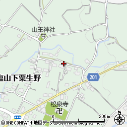 山梨県甲州市塩山下粟生野1432周辺の地図