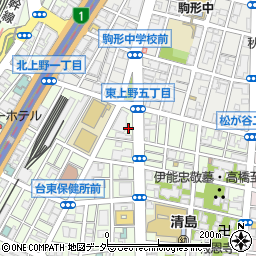 ＬＡＬＡ上野周辺の地図