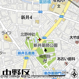 新井薬師公園トイレ２周辺の地図