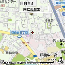 東京都文京区目白台3丁目8-4周辺の地図