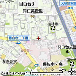 東京都文京区目白台3丁目8-1周辺の地図