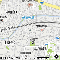 東京都新宿区上落合1丁目22-8周辺の地図