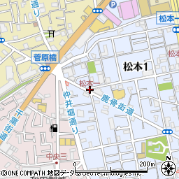 松本一周辺の地図