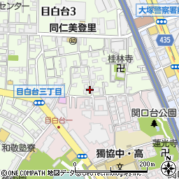 東京都文京区目白台3丁目8-17周辺の地図