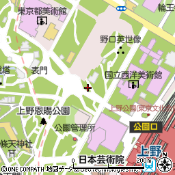 上野警察署動物園前交番周辺の地図