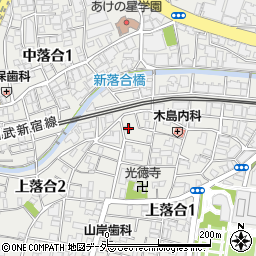東京都新宿区上落合1丁目22-9周辺の地図
