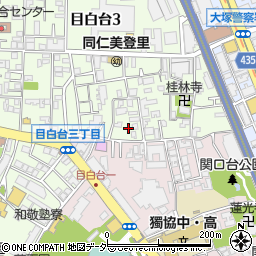 東京都文京区目白台3丁目8-2周辺の地図