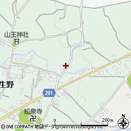 山梨県甲州市塩山下粟生野1065周辺の地図