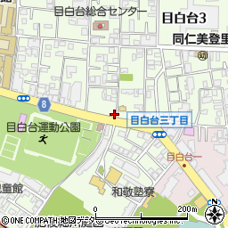 東京都文京区目白台3丁目16-1周辺の地図