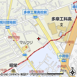 東京都福生市熊川165-50周辺の地図
