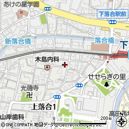 東京都新宿区上落合1丁目14-5周辺の地図