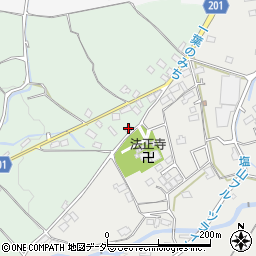 山梨県甲州市塩山下粟生野1309周辺の地図