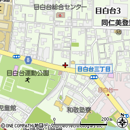 東京都文京区目白台3丁目16-2周辺の地図