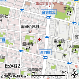 東京都台東区松が谷3丁目2-5周辺の地図