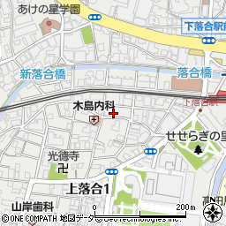 東京都新宿区上落合1丁目14-7周辺の地図