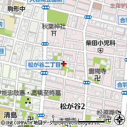 東京都台東区松が谷3丁目7-7周辺の地図