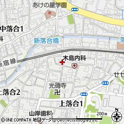 東京都新宿区上落合1丁目22-16周辺の地図