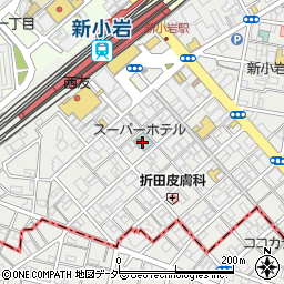 スーパーホテル東京・ＪＲ新小岩周辺の地図