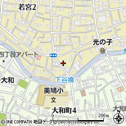 東京都中野区若宮2丁目17-9周辺の地図